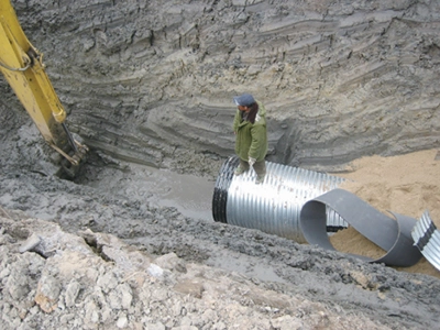 Corrugated Metal Pipe Machine